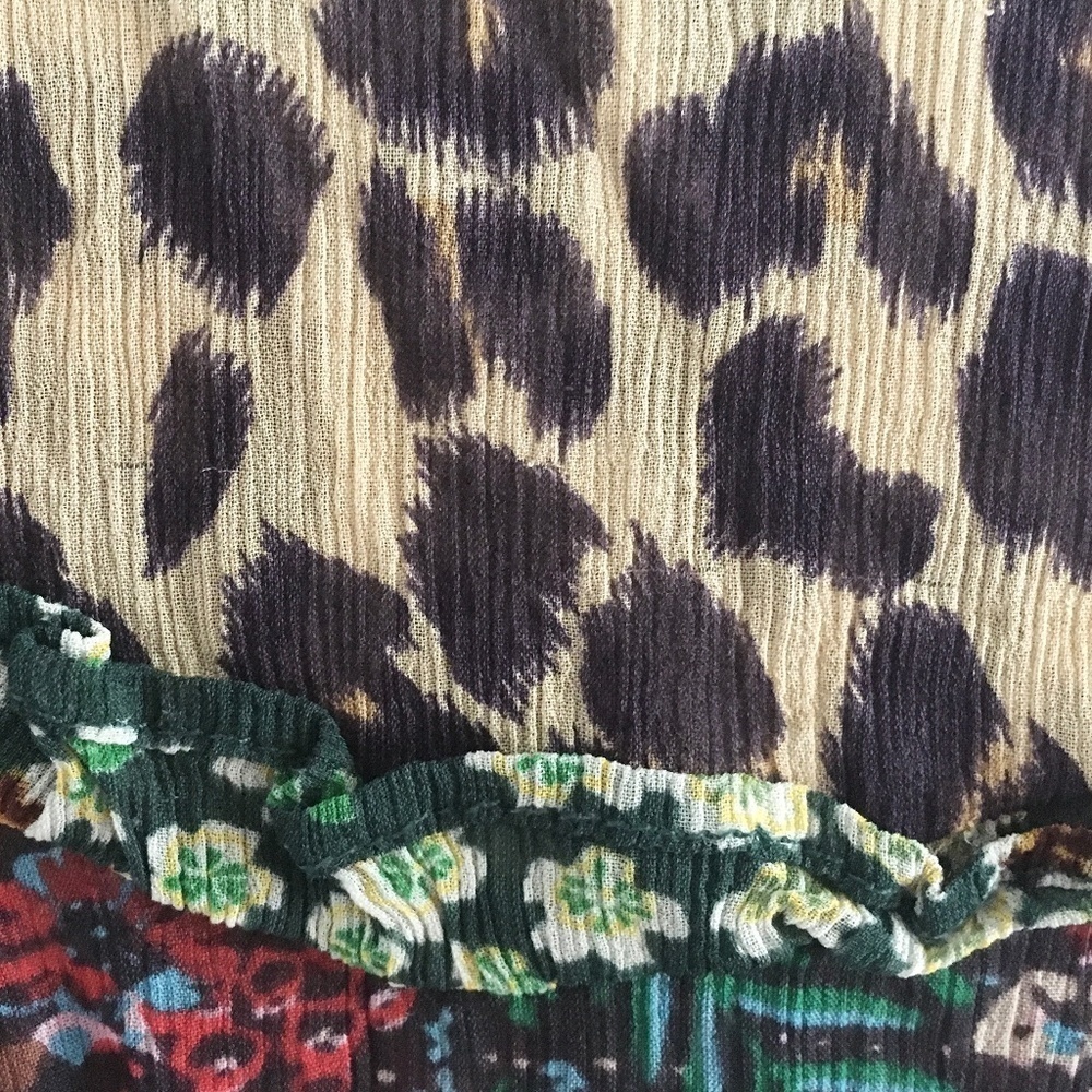 Scotch & Soda Le Jardin d’Apus Sheer Floral Top Bell Sleeve Sz S - Picture 6 of 14